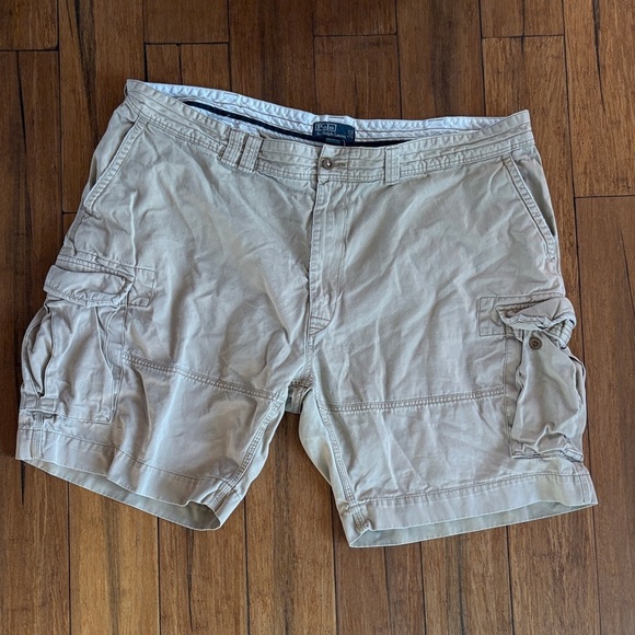 Polo Ralph Lauren Other - Ralph Lauren Polo Big Man Men’s Khaki Chino Shorts Size 50B Big